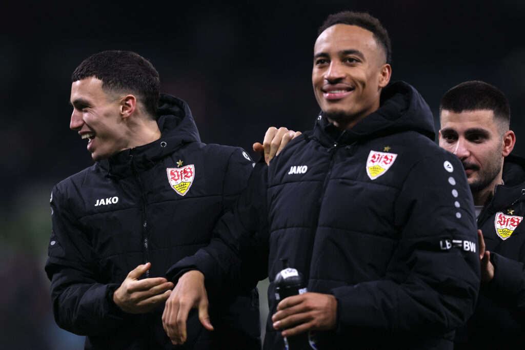 Torschützen unter sich. Fehlt nur noch Chris Führich, der in der 97. Minute sein Tor machte!